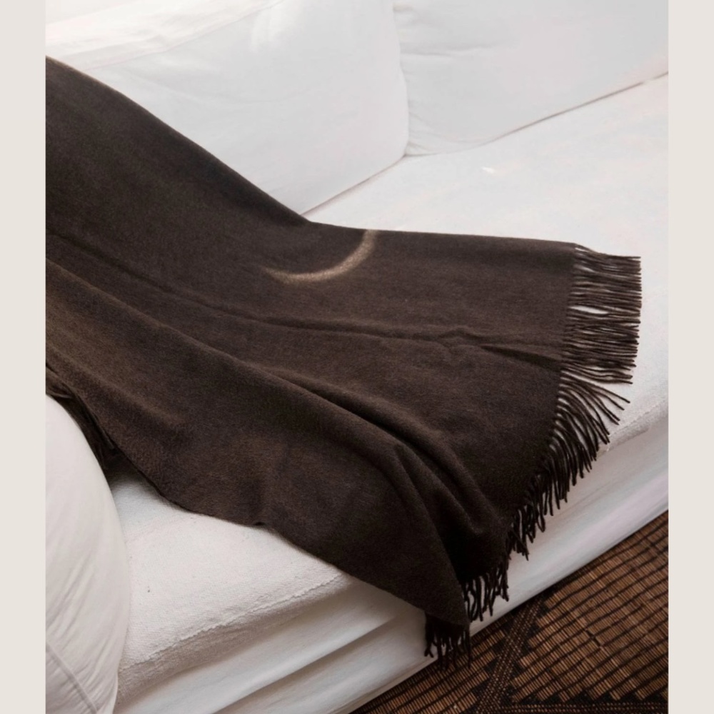 Luxury 100% Pure Cashmere Throw Blanket Hunter Blanket from NakedCashmere